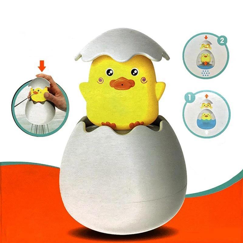 Hatching Egg Bath Toy with Animal Figure – Buy 1 Get 1 Free – Duck, Dino & Penguin
