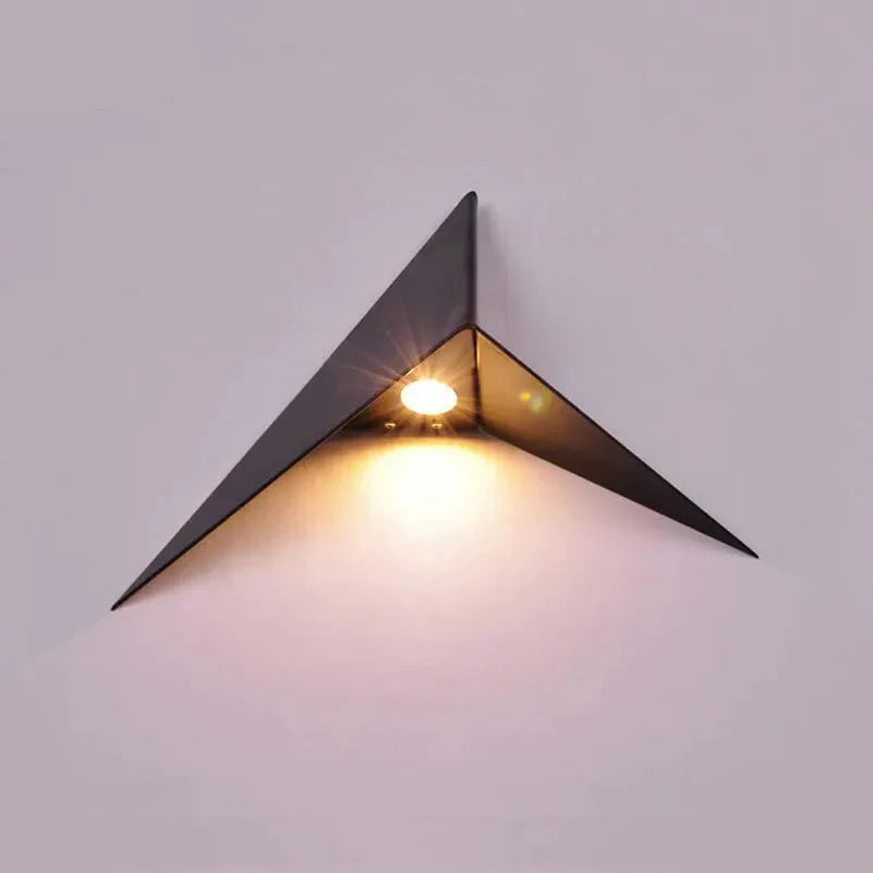 NoctiLux Geometric LED Sconce | Contemporary bedside lighting for modern homes
