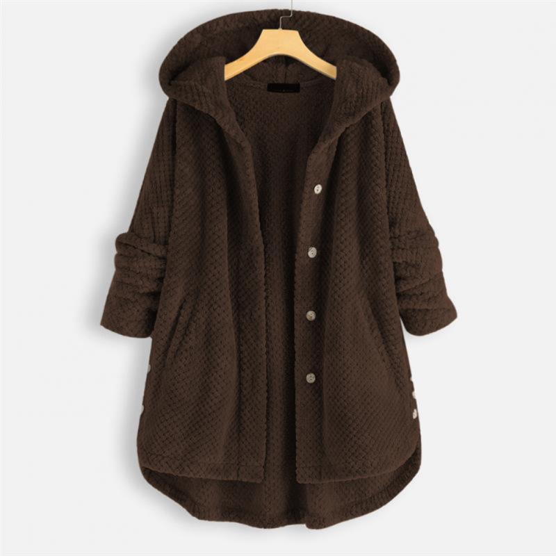 StyleCrest Premium Fleece Jacket | Reversible Hooded Coat with Flattering Fit and All-Season Comfort