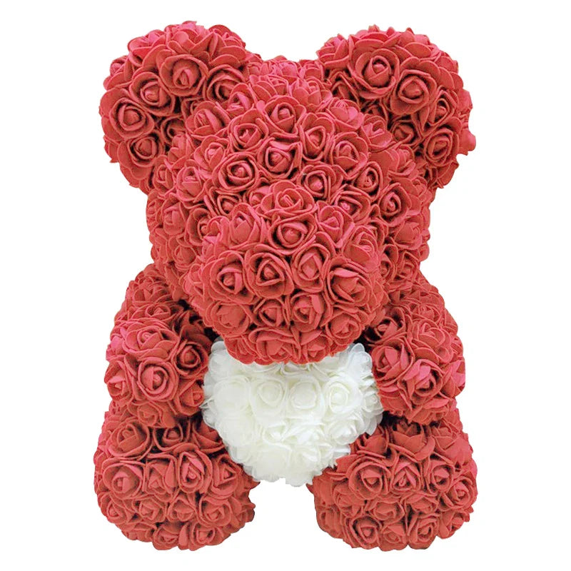 VivaBloom Romantic Rose Bear | Elegant handmade everlasting rose bear for love-filled moments