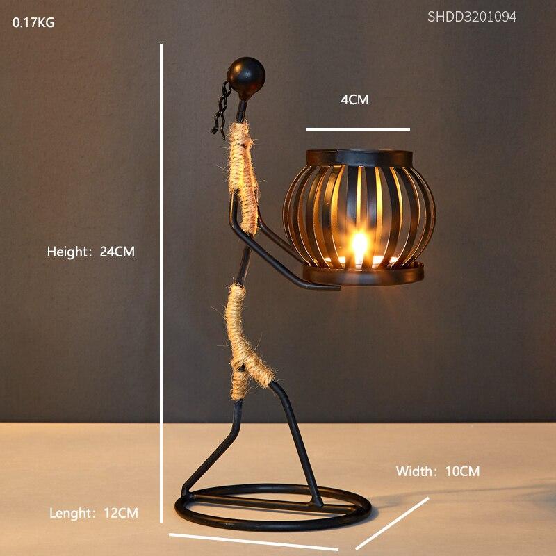 Rustic Lantern Figures Candle Holders - Stylish Ambient Lighting