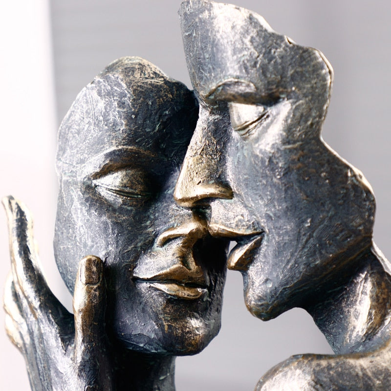 Embracing Figures Sculpture - Modern Art for Home
