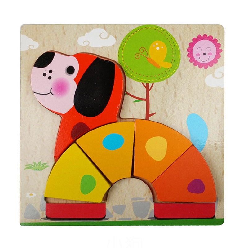Montessori Wooden Learning Puzzle – ColourJoy (Buy 1 Get 1 Free)