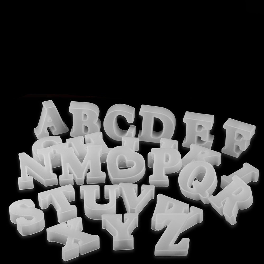 3D Silicone Mould for Casting Chocolate Letters – Baking Fun (Buy 1 Get 1 Free)