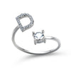 RegaliaEngrave Signature Ring | Elegant gold-plated adjustable memory jewelry