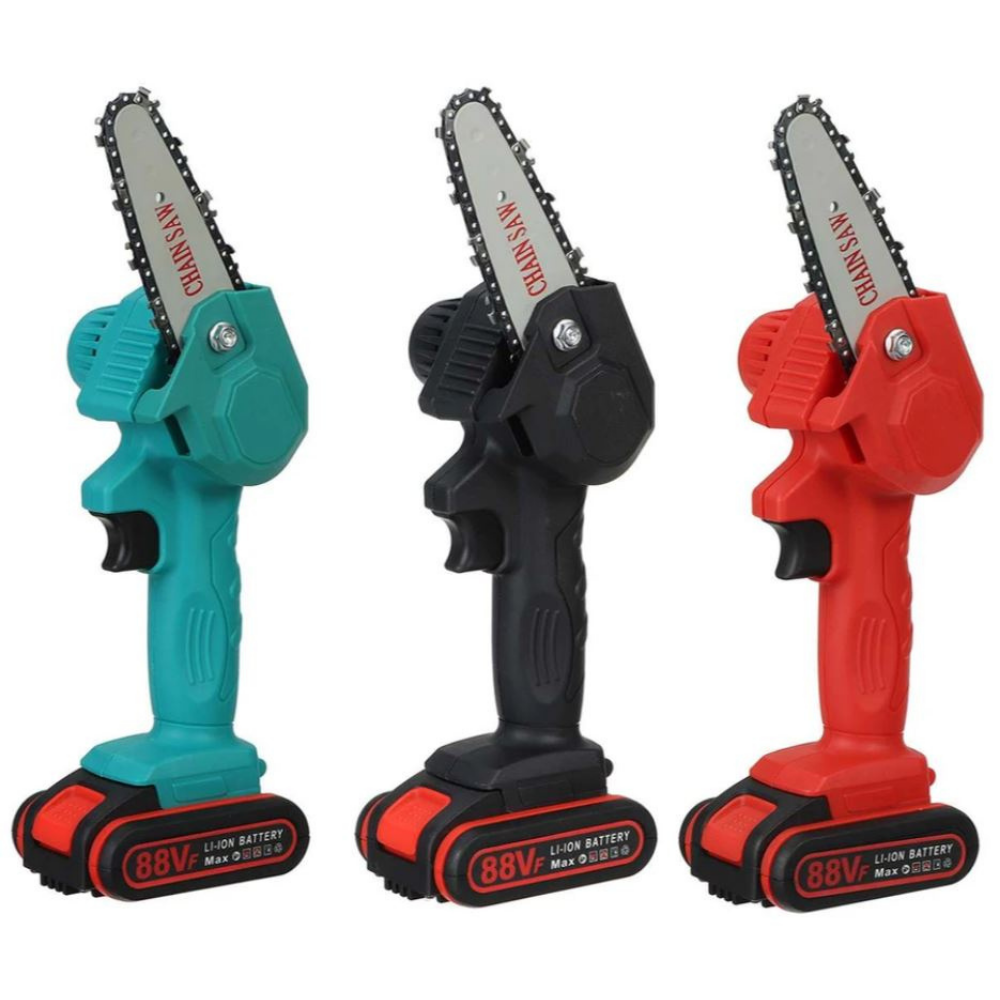 HandyPRO | Powerful Handheld Electric Chainsaw | Wireless Pruning | Includes 2 Batteries | Lightweight and Eco-Friendly | For Efficient Garden Maintenance