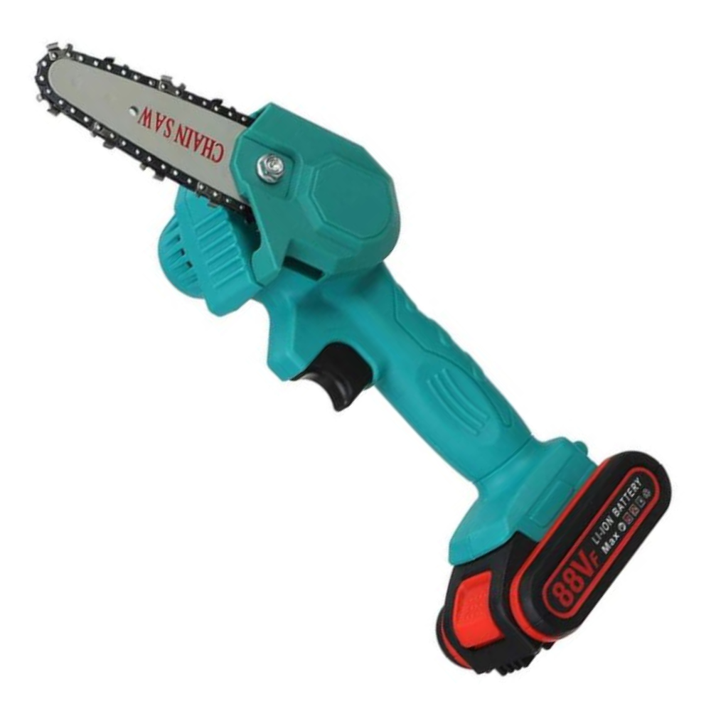 HandyPRO | Powerful Handheld Electric Chainsaw | Wireless Pruning | Includes 2 Batteries | Lightweight and Eco-Friendly | For Efficient Garden Maintenance