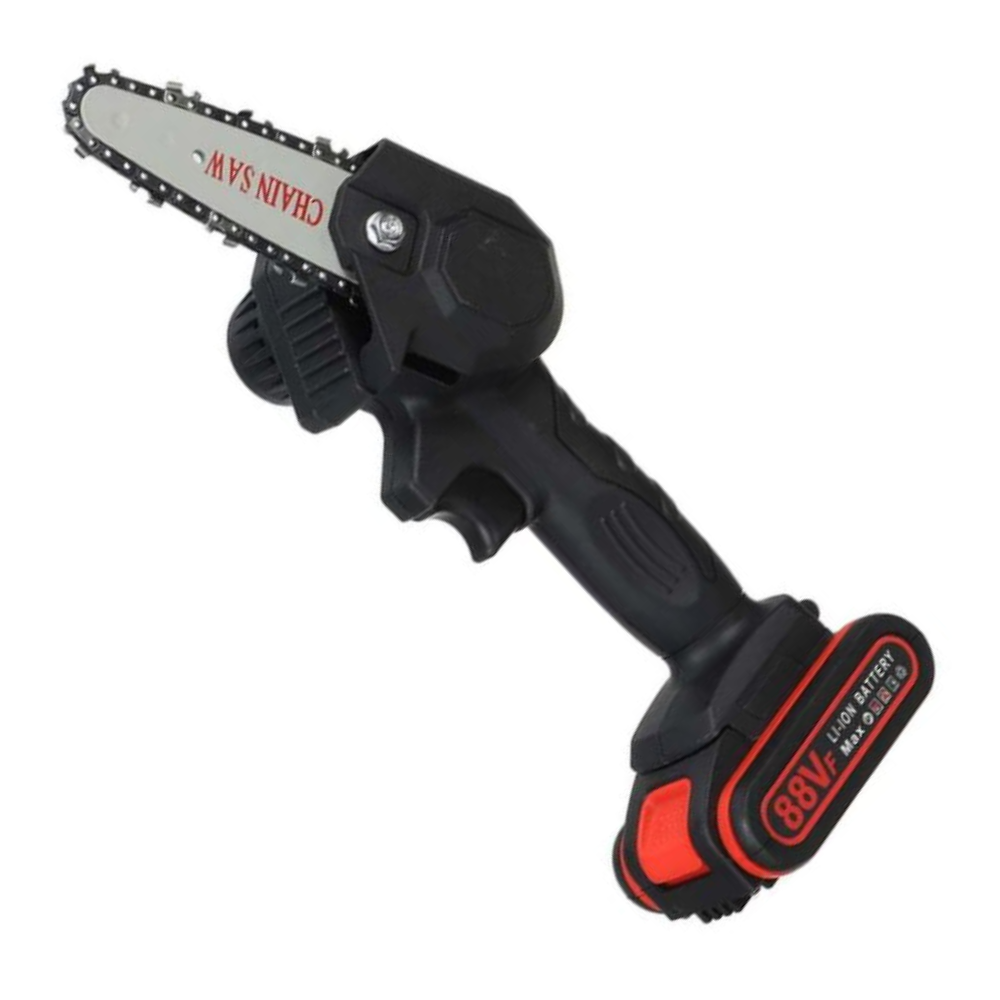 HandyPRO | Powerful Handheld Electric Chainsaw | Wireless Pruning | Includes 2 Batteries | Lightweight and Eco-Friendly | For Efficient Garden Maintenance