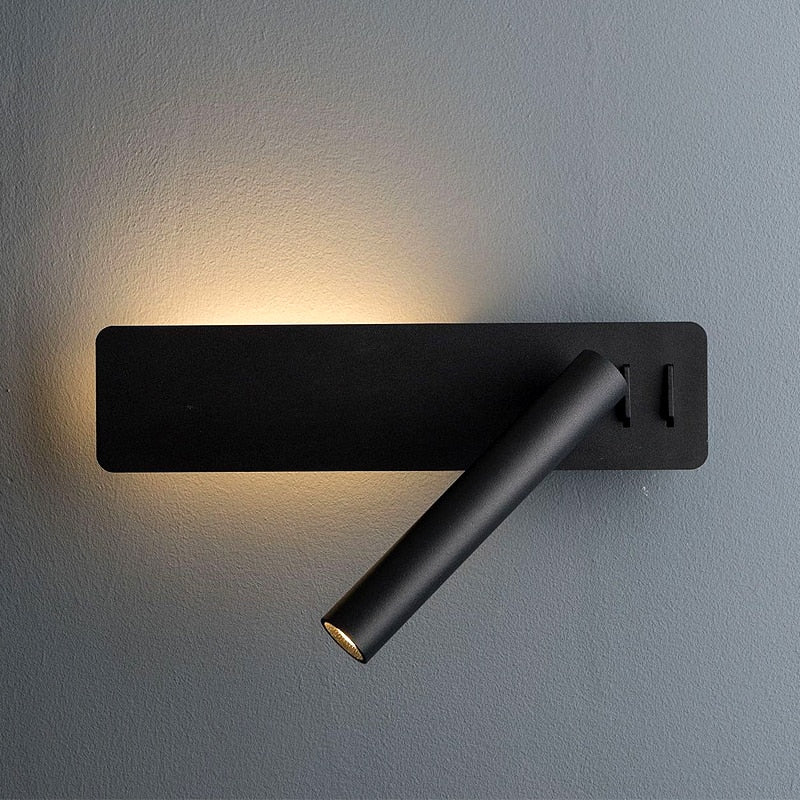 Rotatable LED Reading Wall Light for the Bed