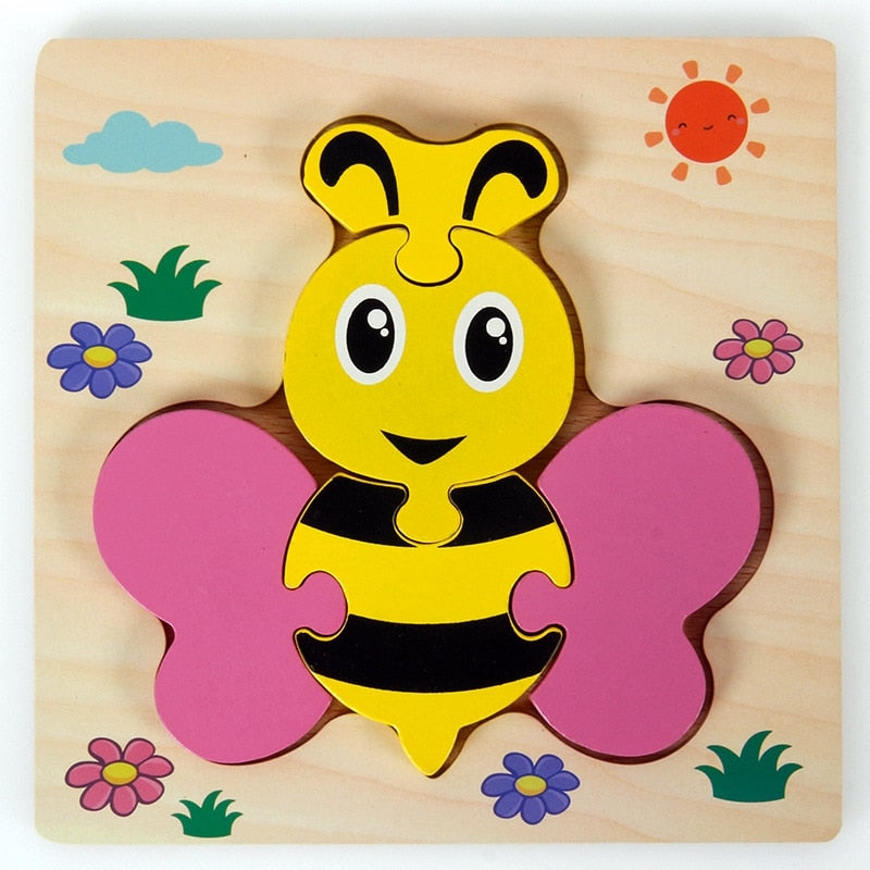 Montessori Wooden Learning Puzzle – ColourJoy (Buy 1 Get 1 Free)