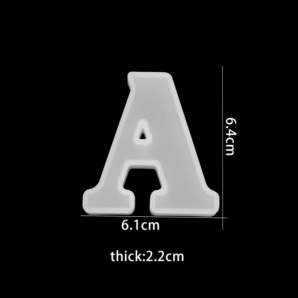 3D Silicone Mould for Casting Chocolate Letters – Baking Fun (Buy 1 Get 1 Free)