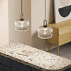 VeraGlow Japanese Pendant Light | Chic Nordic glass hanging lamp for warm and ambient lighting