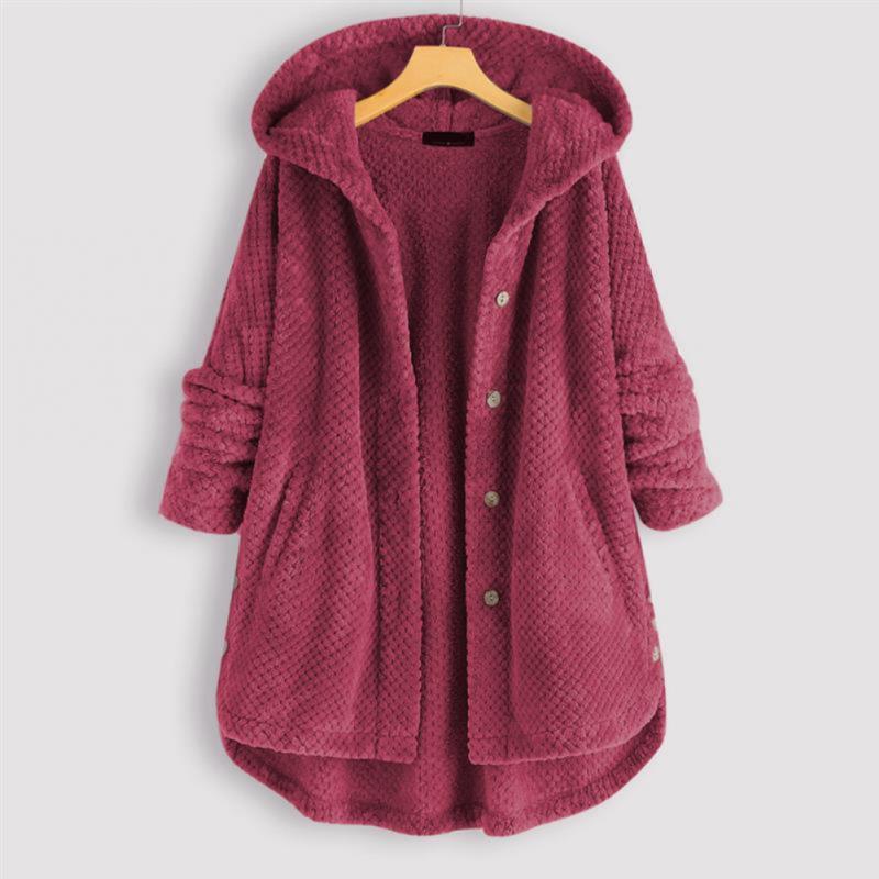 StyleCrest Premium Fleece Jacket | Reversible Hooded Coat with Flattering Fit and All-Season Comfort