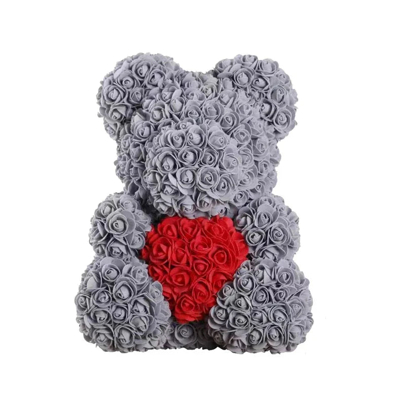 VivaBloom Romantic Rose Bear | Elegant handmade everlasting rose bear for love-filled moments