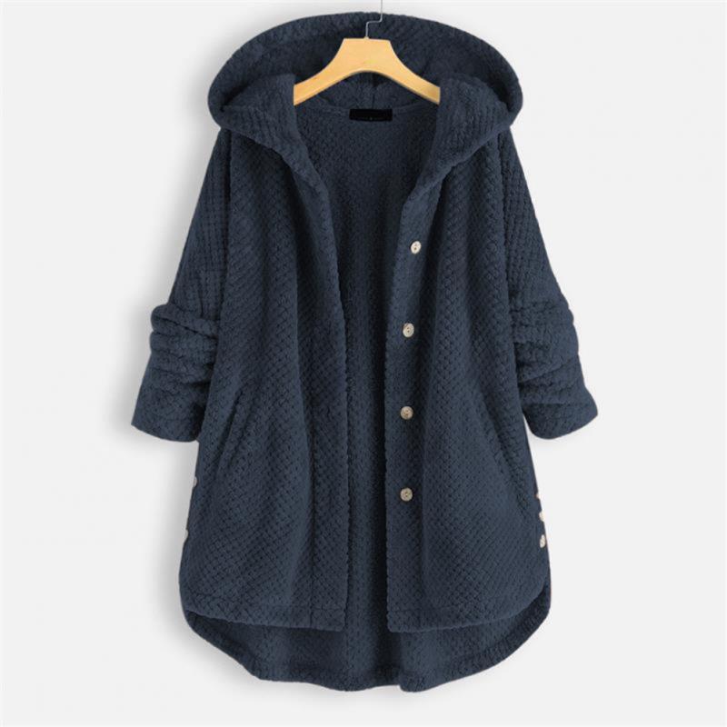 StyleCrest Premium Fleece Jacket | Reversible Hooded Coat with Flattering Fit and All-Season Comfort