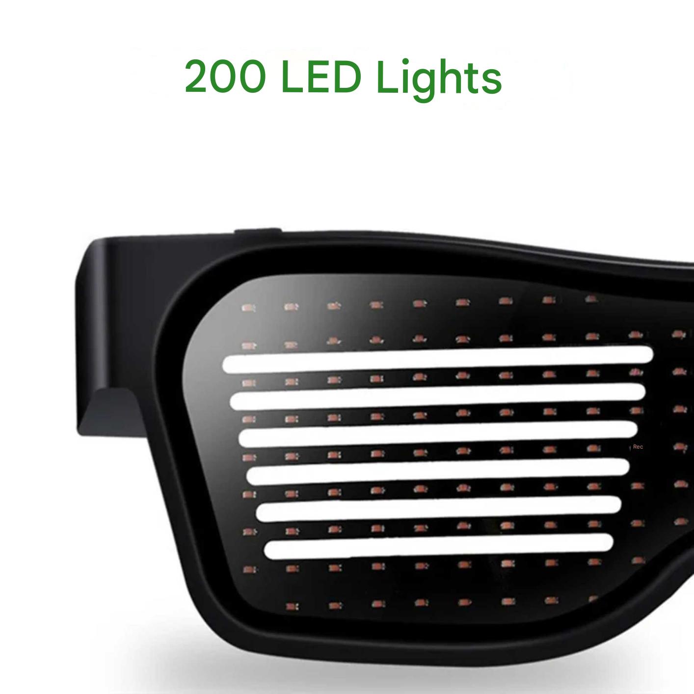 App-programmable LED Party Glasses - GlowBeat