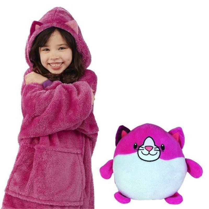 Children's Hoodie with Plush Toy Function – Momo