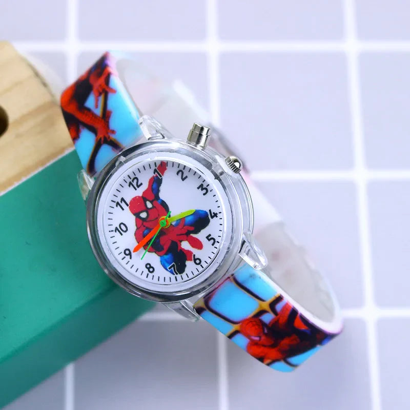 Glowing Children's Watch – Available in Spider-Man and Frozen Designs
