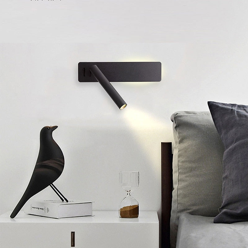 Rotatable LED Reading Wall Light for the Bed