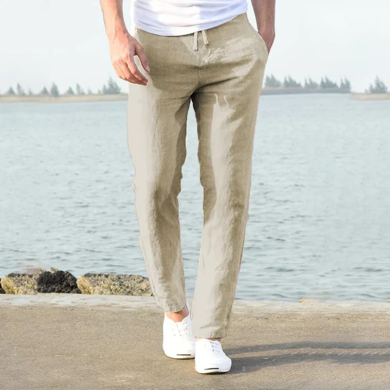 Men's Linen Summer Trousers – Breathable, Lightweight & Casual Fit