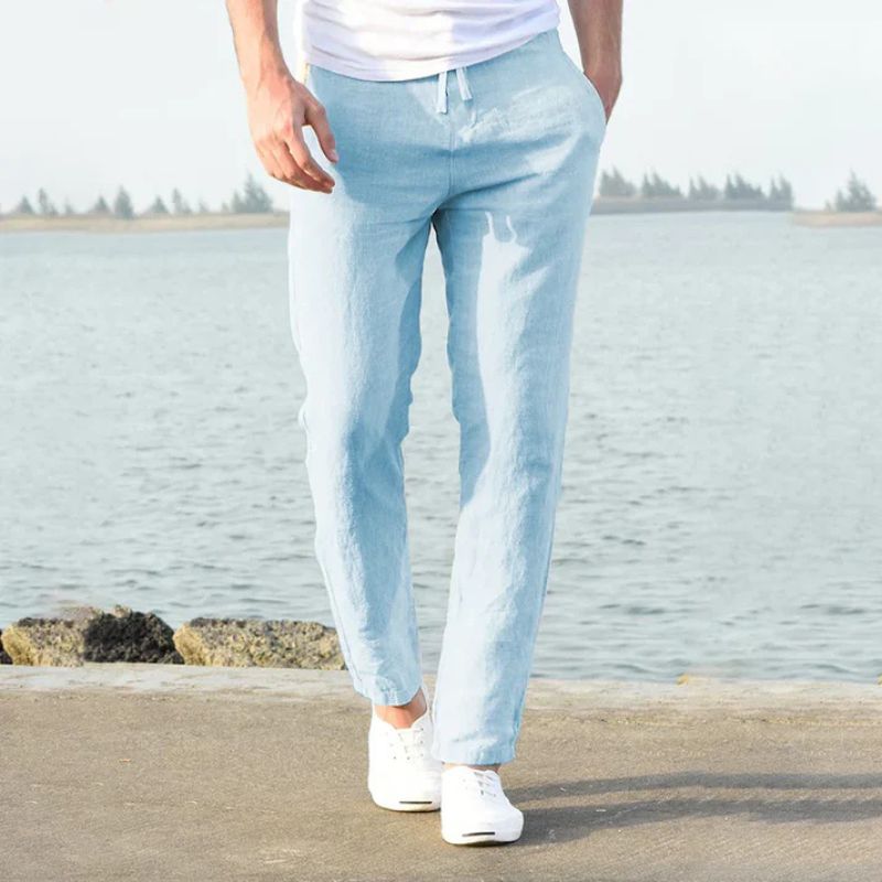 Men's Linen Summer Trousers – Breathable, Lightweight & Casual Fit