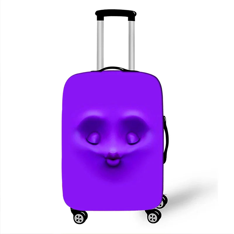 Funny Expression Luggage Cover – Protective Travel Cover for Suitcases from 18-32 Inches
