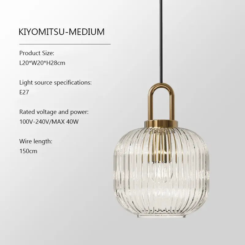 VeraGlow Japanese Pendant Light | Chic Nordic glass hanging lamp for warm and ambient lighting