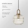 VeraGlow Japanese Pendant Light | Chic Nordic glass hanging lamp for warm and ambient lighting