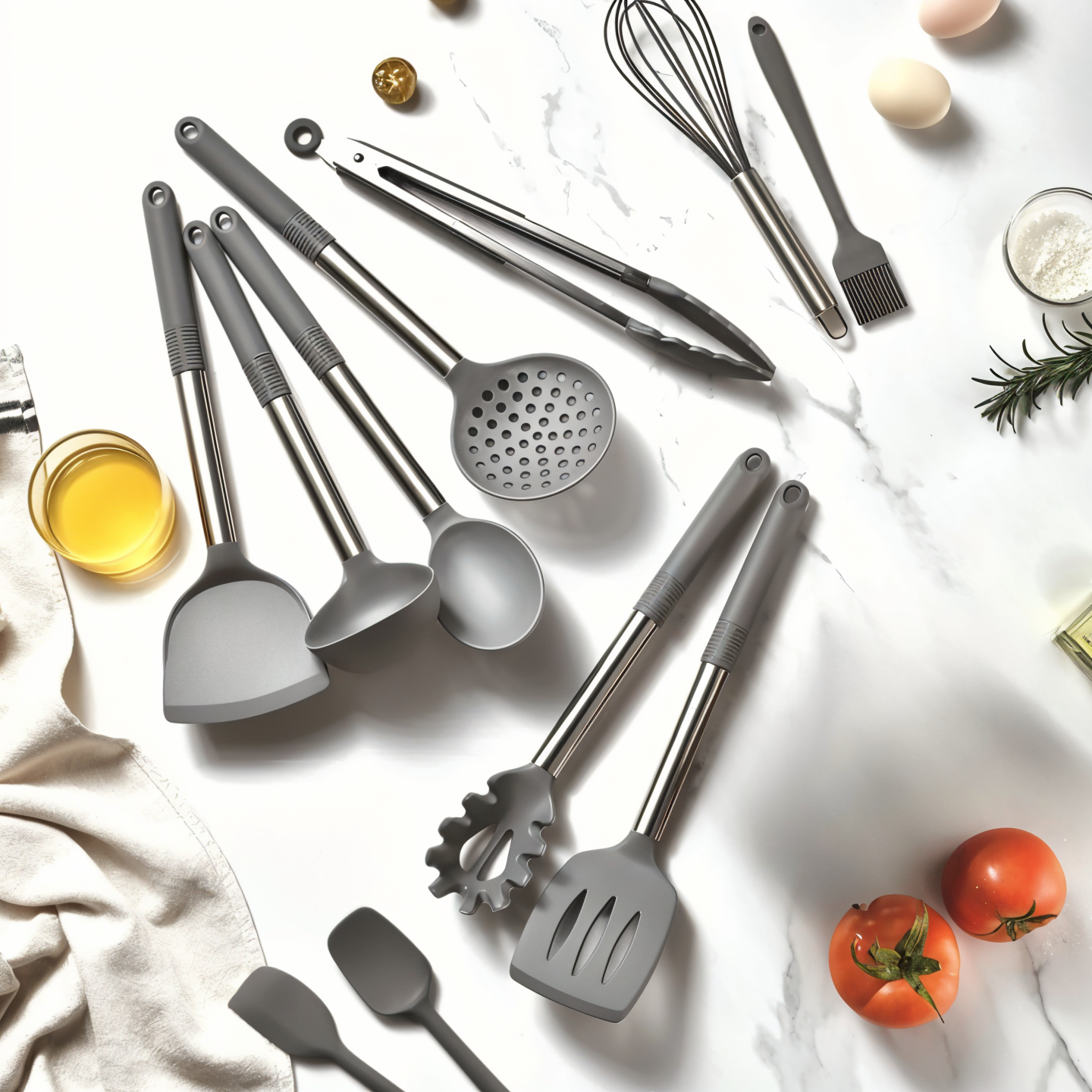 12-Piece Silicone Kitchen Utensil Set – Culinara Pro