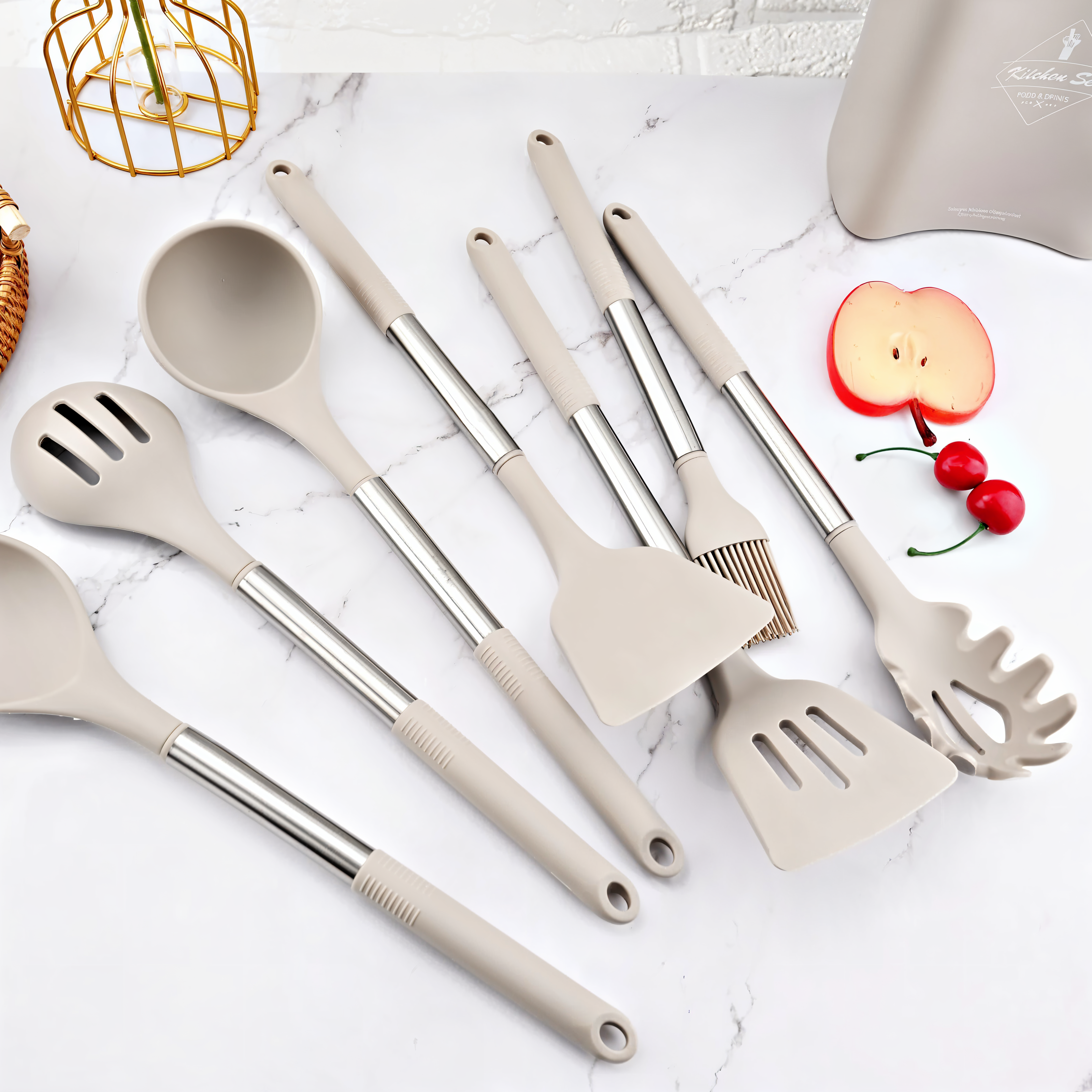 12-Piece Silicone Kitchen Utensil Set – Culinara Pro