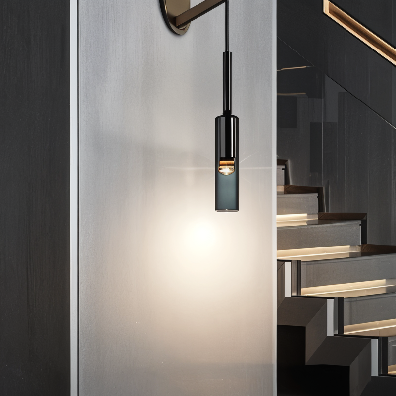 Minimal Wall Light with Smoke Glass – Orvane