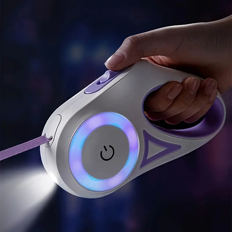 NobleStride LED Dog Leash | Stylish and Safe Retractable Leash for Dogs