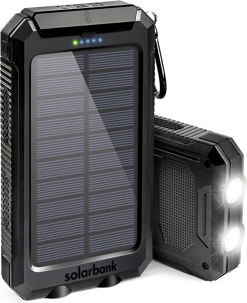 ChargeMaster Solar Powerbank | High-Capacity Portable Charger for Active Lifestyles