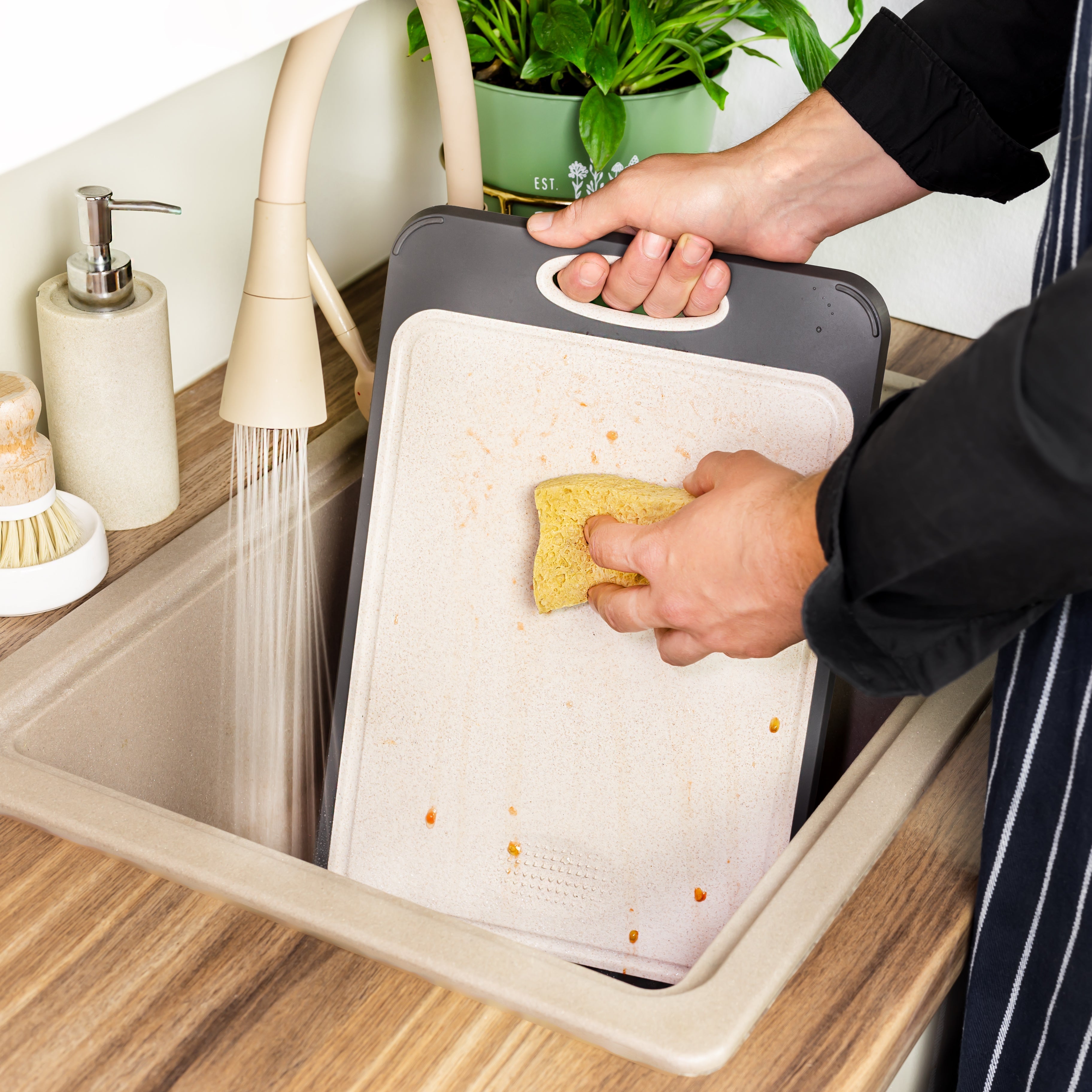 ChefPrime Stainless Kitchen Board | Durable, Eco-Friendly Non-Porous Cutting Solution