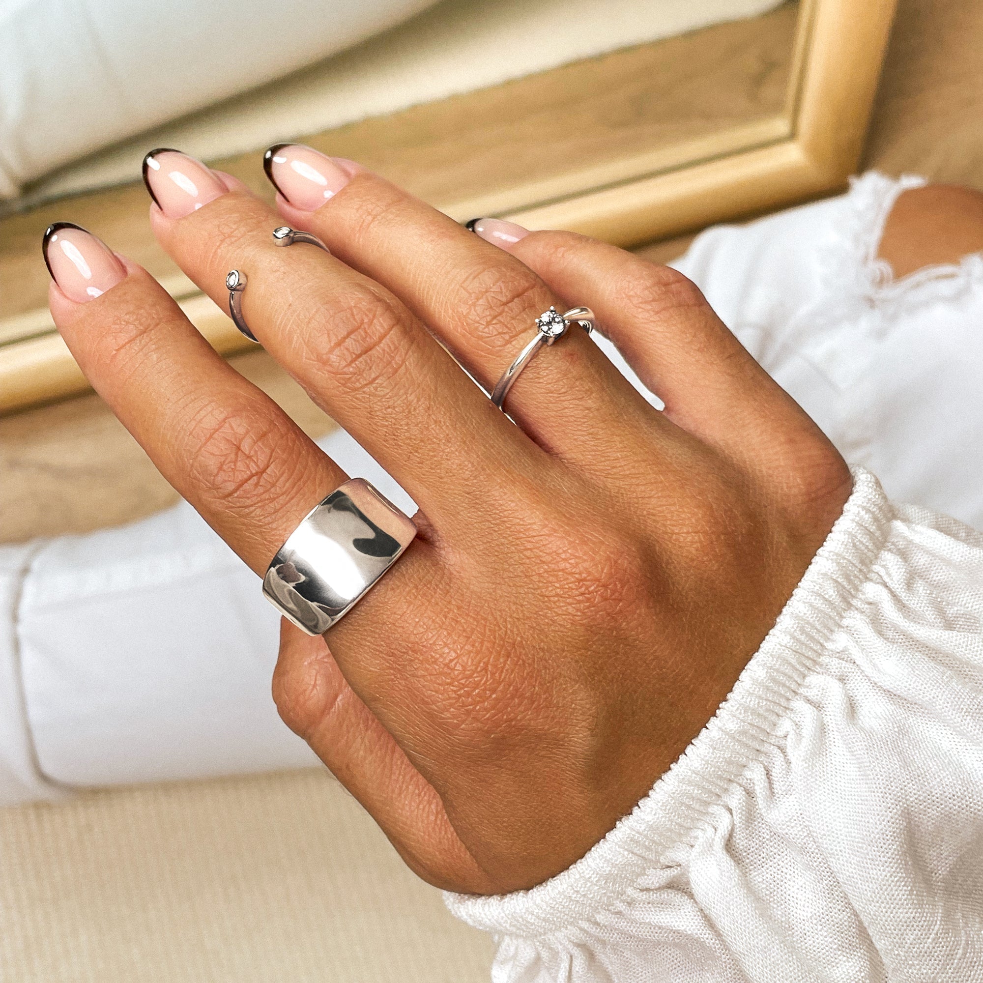 Solitaire Zirconia Ring - Elena