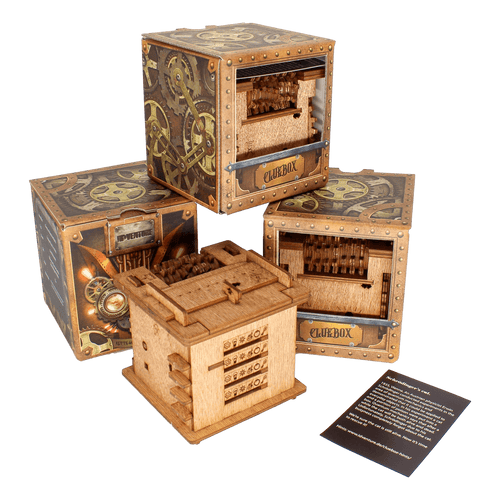 Interactive Wooden Escape Puzzle Box – MindVault