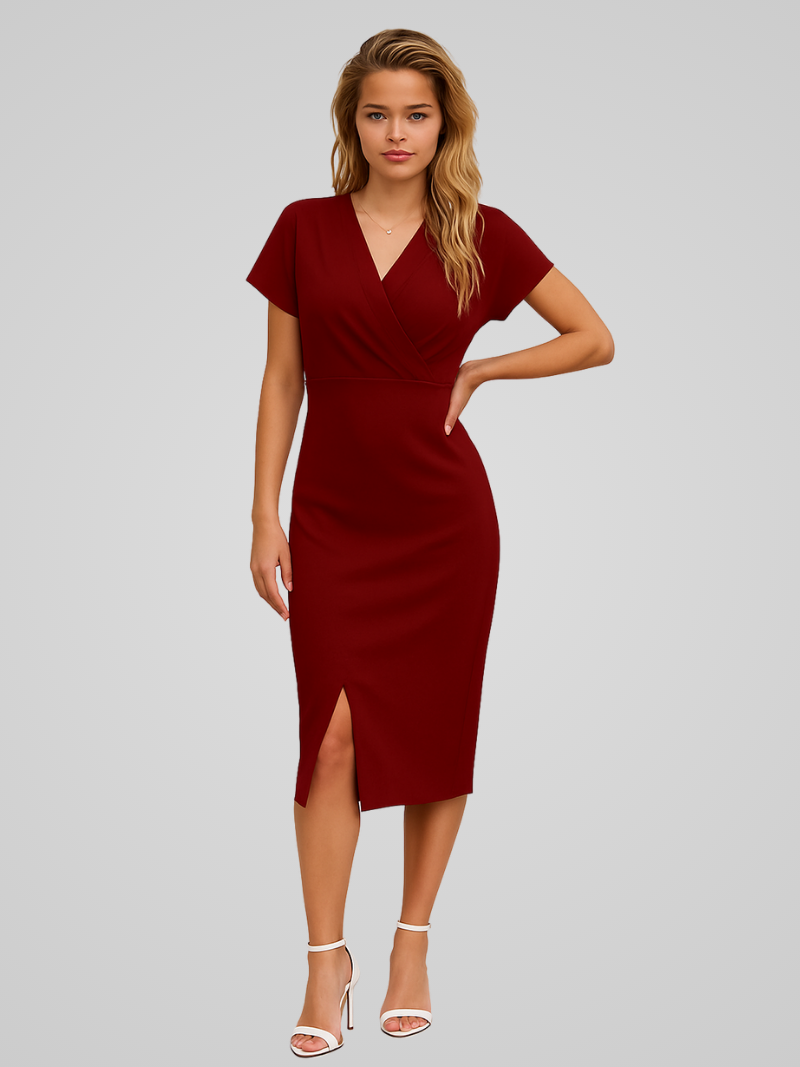 Isabelle | Elegant Sleeveless Wrap Dress