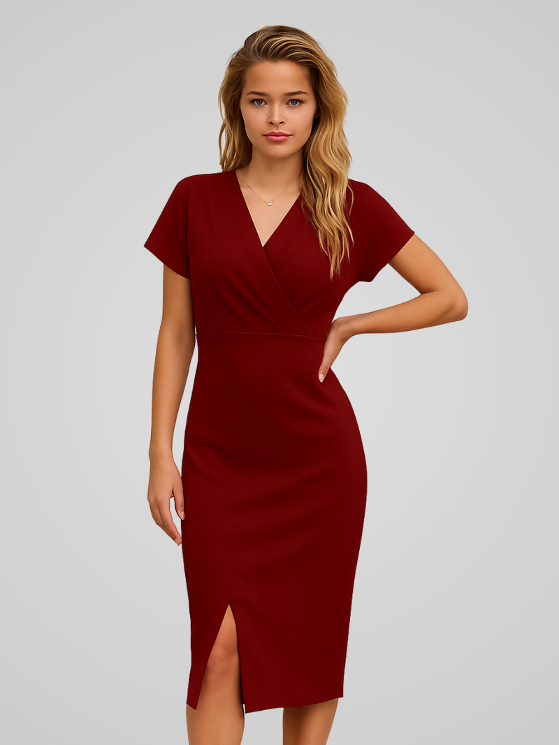 Isabelle | Elegant Sleeveless Wrap Dress