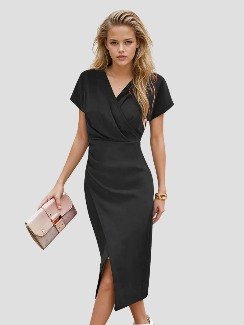 Isabelle | Elegant Sleeveless Wrap Dress