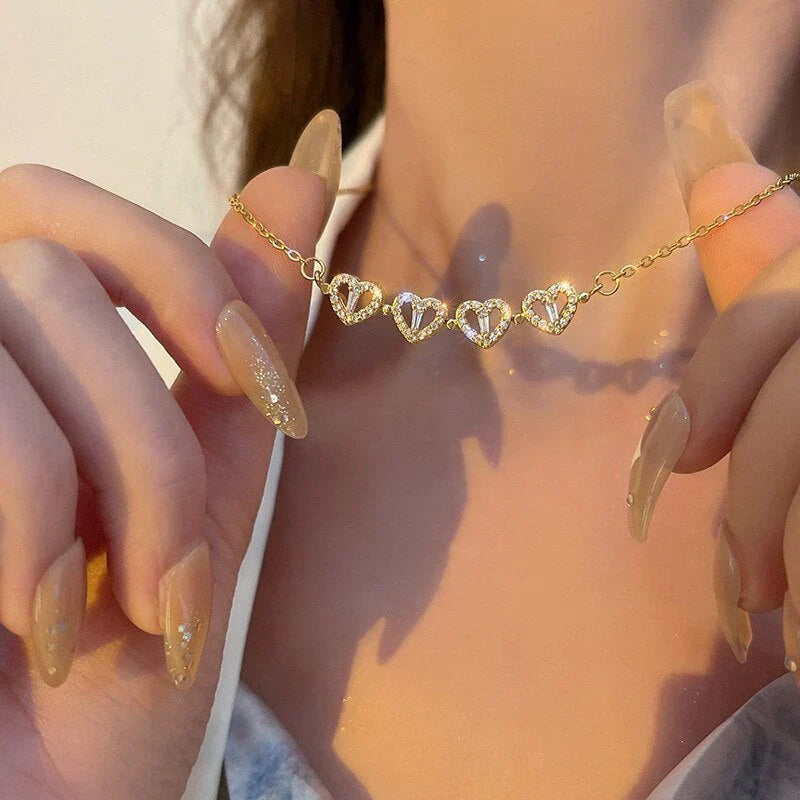 RadiantBond Eternal Necklace | Luxurious adjustable necklace symbolizing love and prosperity