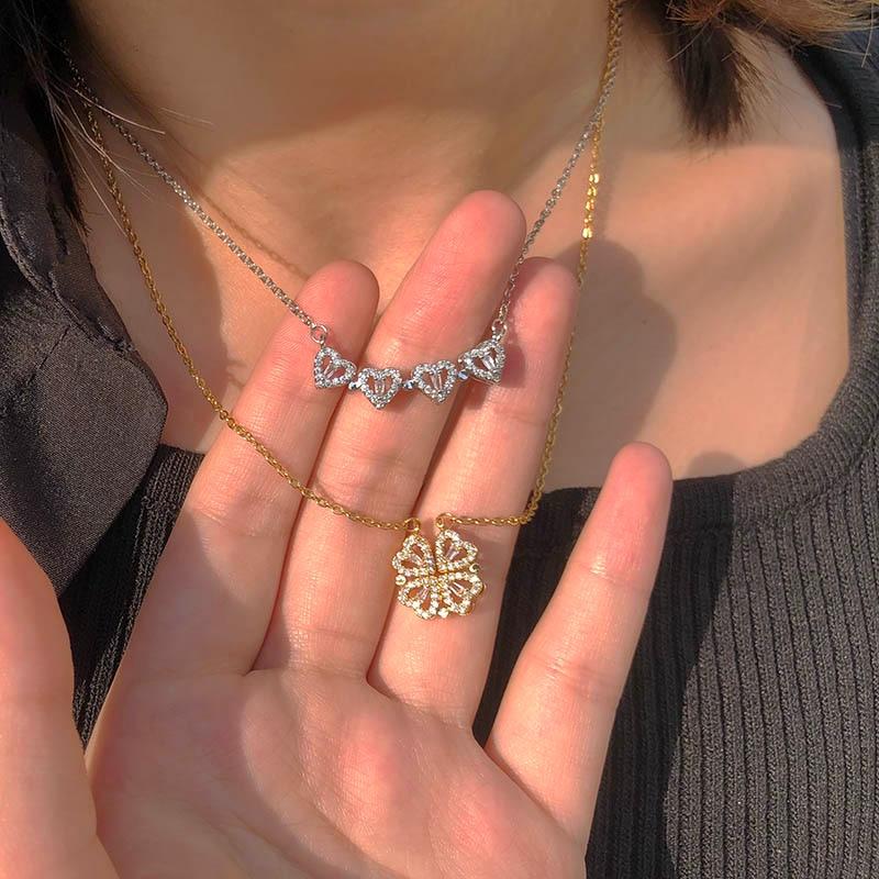 RadiantBond Eternal Necklace | Luxurious adjustable necklace symbolizing love and prosperity