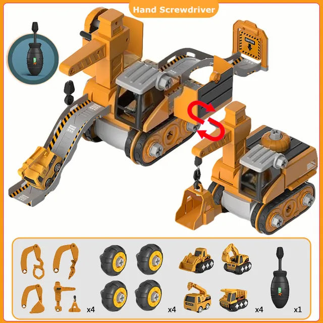 Construction Vehicle Playset - Educational and Interactive