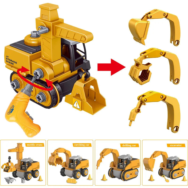Construction Vehicle Playset - Educational and Interactive