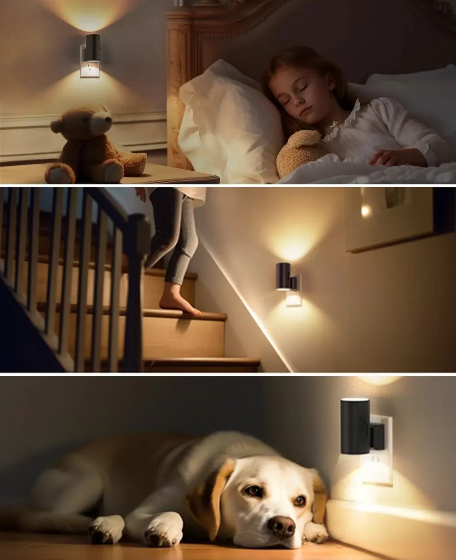 Bright Light Wall Lamp Set - For Atmospheric Lighting