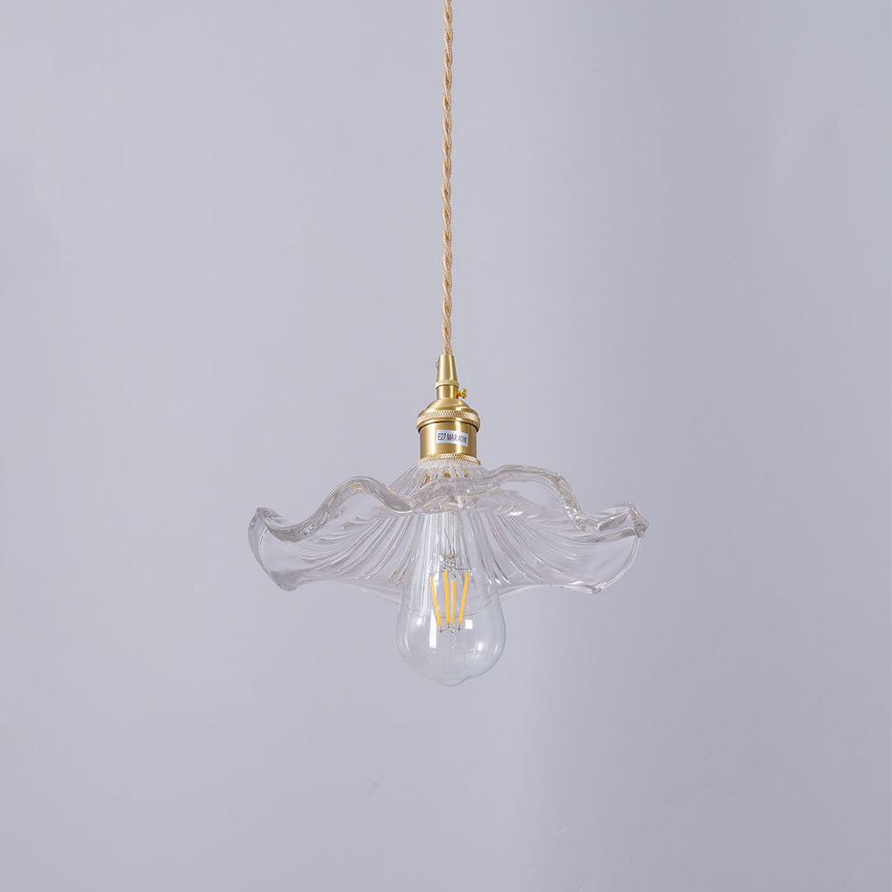 FleurLuxe Copper Hanging Light | Designer flower-shaped pendant light for sophisticated interiors