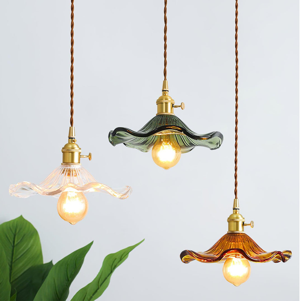 FleurLuxe Copper Hanging Light | Designer flower-shaped pendant light for sophisticated interiors