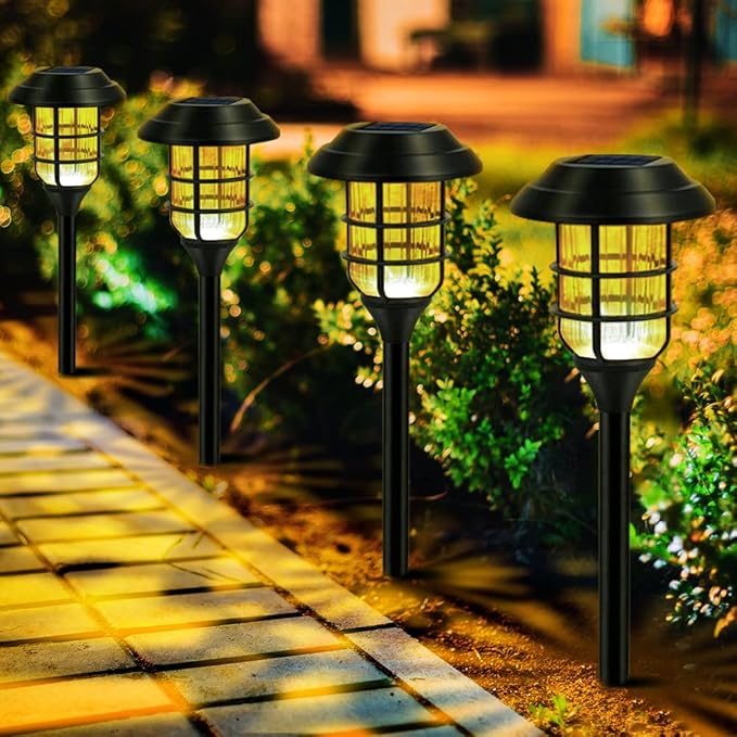 Garden Lamps | Solar Torch Set of 6.