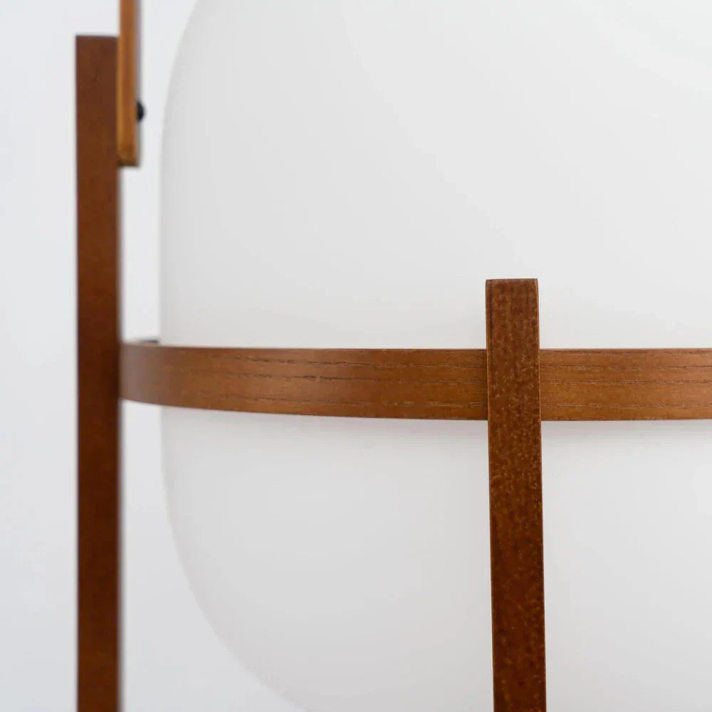 Japandi Table Lamp – Portable Glass Lantern for Atmospheric Lighting