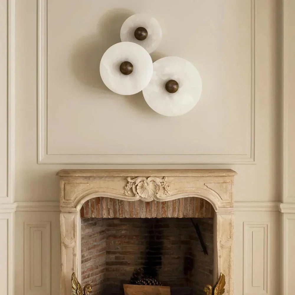 Alabaster Wall Lamp – Minimalist Luxury Lighting | Atmospheric Wall Decoration