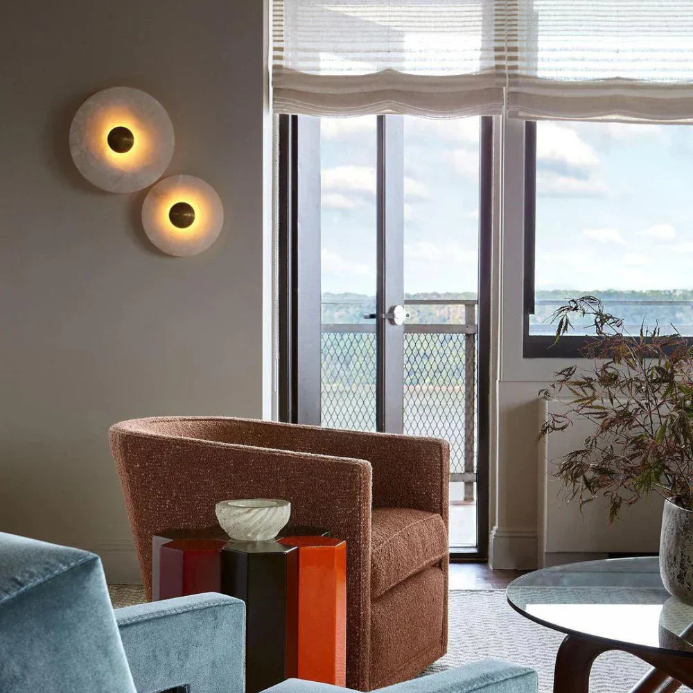 Alabaster Wall Lamp – Minimalist Luxury Lighting | Atmospheric Wall Decoration